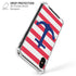 Nautical Stripes iPhone XS Max Clear Case